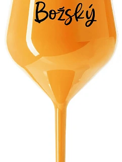 PAN BOŽSKÝ - oranžová nerozbitná sklenice na víno 470 ml