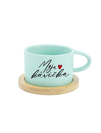 MOJE KÁVIČKA - mint hrníček makronka 200 ml