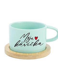 MOJE KÁVIČKA - mint hrníček makronka 200 ml