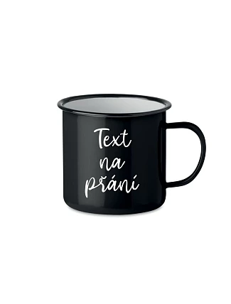 TEXT NA PŘÁNÍ - černý plecháček 300 ml