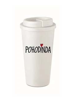 POHODINDA - bílý termohrnek 475 ml