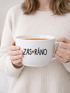 ZAS_RÁNO - MEGA XXL keramický hrnek 1000 ml