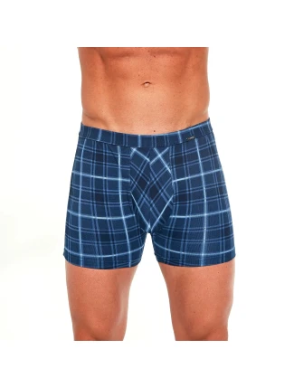Pánské boxerky Prime 904/84 Modrá kostka - Cornette