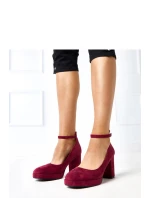 Dámské lodičky na sloupek podpatku 100-357 Bordó - Joalice Paris Dámské lodičky na sloupek podpatku 100-357 Bordó - Joalice Paris