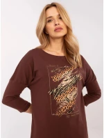 Dámská halenka CLM BZ 0052.37 Hnědá - Calimera Dámská halenka CLM BZ 0052.37 Hnědá - Calimera