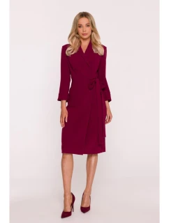 Dámské šaty S415 Bordó - Stylove