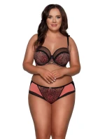 Dámská podprsenka TIGER SSS 1130/3 Terakota s černou - AVA Dámská podprsenka TIGER SSS 1130/3 Terakota s černou - AVA