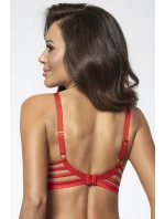 Dámská podprsenka V-10541 Červená s tělovou - Axami Dámská podprsenka V-10541 Červená s tělovou - Axami