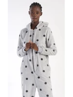 Dámský overal Puntík Šedá vzor - Vienetta