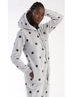 Dámský overal Puntík Šedá vzor - Vienetta