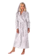 Dámský župan 3956 irbis s kapucí vzorovaný - Vestis