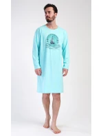 Pánská noční košile s dlouhým rukávem Jachting - Vienetta