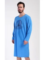 Pánská noční košile s dlouhým rukávem Jachting - Vienetta