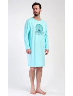 Pánská noční košile s dlouhým rukávem Jachting - Vienetta