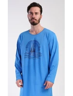 Pánská noční košile s dlouhým rukávem Jachting - Vienetta