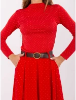 Dámská sukně DHJ SD 19720-1.32 Červená - FPrice Dámská sukně DHJ SD 19720-1.32 Červená - FPrice