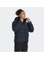 Pánská péřová bunda s kapucí M HG8750 Tmavě modrá - Adidas