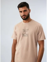 Pánské pyžamo Dreamber 42632-02X Béžová / tmavě modrá - Henderson