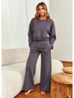 Dámská tepláková souprava DRS.7360 Tmavě šedá - Doctor nap
