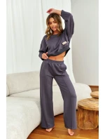 Dámská tepláková souprava DRS.7360 Tmavě šedá - Doctor nap