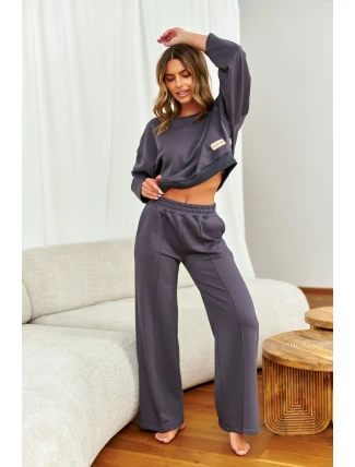 Dámská tepláková souprava DRS.7360 Tmavě šedá - Doctor nap