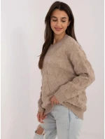 Dámský svetr AT SW 2361.61 Béžová - FPrice Dámský svetr AT SW 2361.61 Béžová - FPrice