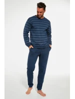 Pánské pyžamo Loose 11 117/235 Tmavě modrá vzor - Cornette Pánské pyžamo Loose 11 117/235 Tmavě modrá vzor - Cornette