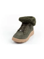 Dámské kotníkové zateplené boty F30232 1020 400Tmavě zelená s hnědou - Scholl