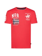 Pánské tričko SY1305H/GN Červená vzor - Geographical Norway