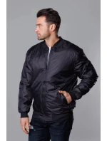 Černo-červená pánská bunda typu "bomber" (AK95-1A) -Goodlooking