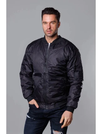 Černo-červená pánská bunda typu "bomber" (AK95-1A) -Goodlooking