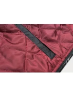 Černo-červená pánská bunda typu "bomber" (AK95-1A) -Goodlooking