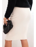 Dámská viskózová sukně ZS5185 smetanová - Kesi Dámská viskózová sukně ZS5185 smetanová - Kesi
