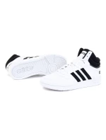Pánské sportovní boty Hoops 3.0 Mid M GW3019 Bílá s černou - Adidas