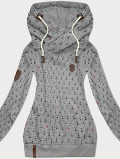 Dámská mikina (2304) šedá s potiskem -Goodlooking
