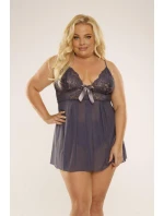 Dámská košilka + šortky AGATHE 901 Tmavě šedá - DE LAFENSE