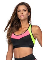 Dámská sportovní podprsenka TOP Reviver L5177/0 Černá mix - Lorin Dámská sportovní podprsenka TOP Reviver L5177/0 Černá mix - Lorin