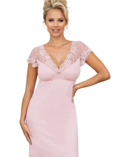 Dámská noční košilka Ismena Pudr růžová - Donna