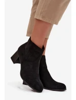 Dámské kotníkové boty JH21-80 černé - Marilou