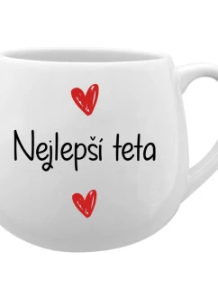 Nejlepší teta - bílý keramický hrníček 300 ml