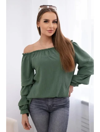 Španělská halenka IT-15 khaki - Kesi