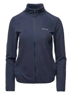 Dámská fleecová mikina Damis II FULL ZIP W 92800621589 tmavě modrá - Hi-Tec