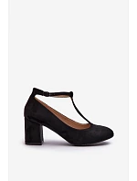 Semišové lodičky 834284 černé Raniyah - Mascara