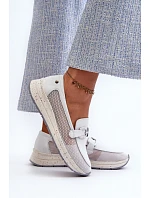 Dámské kožené mokasíny D&A TW210 bílé - S.Barski