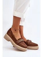 Dámské semišové mokasíny Zazoo 3429/W hnědé - Zazoo Dámské semišové mokasíny Zazoo 3429/W hnědé - Zazoo