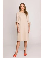 Dámské šaty S393 béžové - Stylove Dámské šaty S393 béžové - Stylove