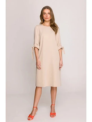 Dámské šaty S393 béžové - Stylove Dámské šaty S393 béžové - Stylove