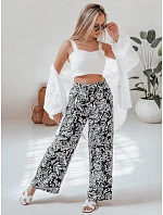 Dámské kalhoty uy2634 TROPICAL SUN černo-krémové - FashionStreet Dámské kalhoty uy2634 TROPICAL SUN černo-krémové - FashionStreet