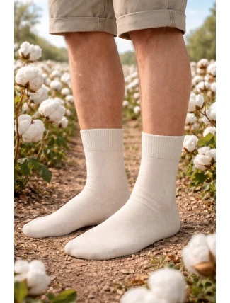 Pánské přírodní ponožky 100% bavlna 200