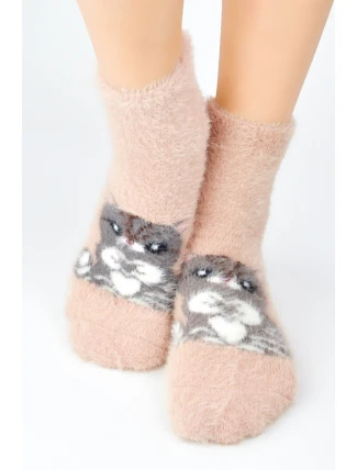 CHLUPATÉ KOČIČÍ PONOŽKY SP009 CHLUPATÉ KOČIČÍ PONOŽKY SP009